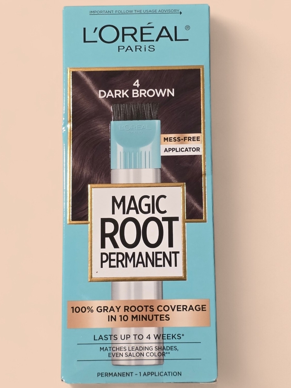 L'Oréal Paris Magic Root Permanent Hair Color - Dark Brown (4)